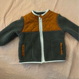 Old Navy Orange and Gray Quilted Jacket